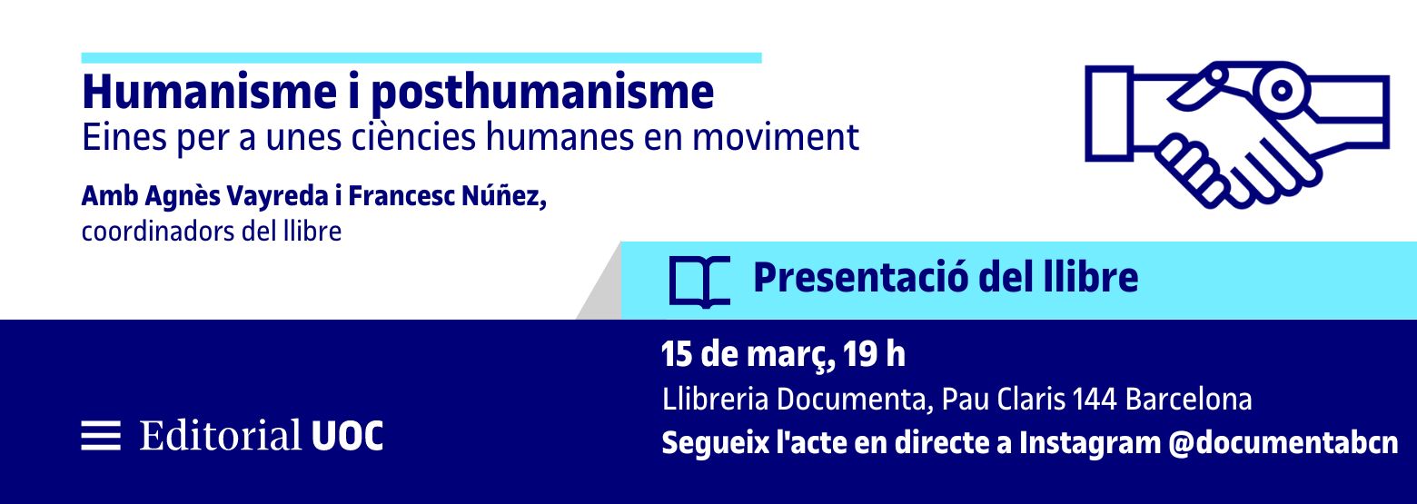 Presentació a Barcelona: Humanisme i posthumanisme 